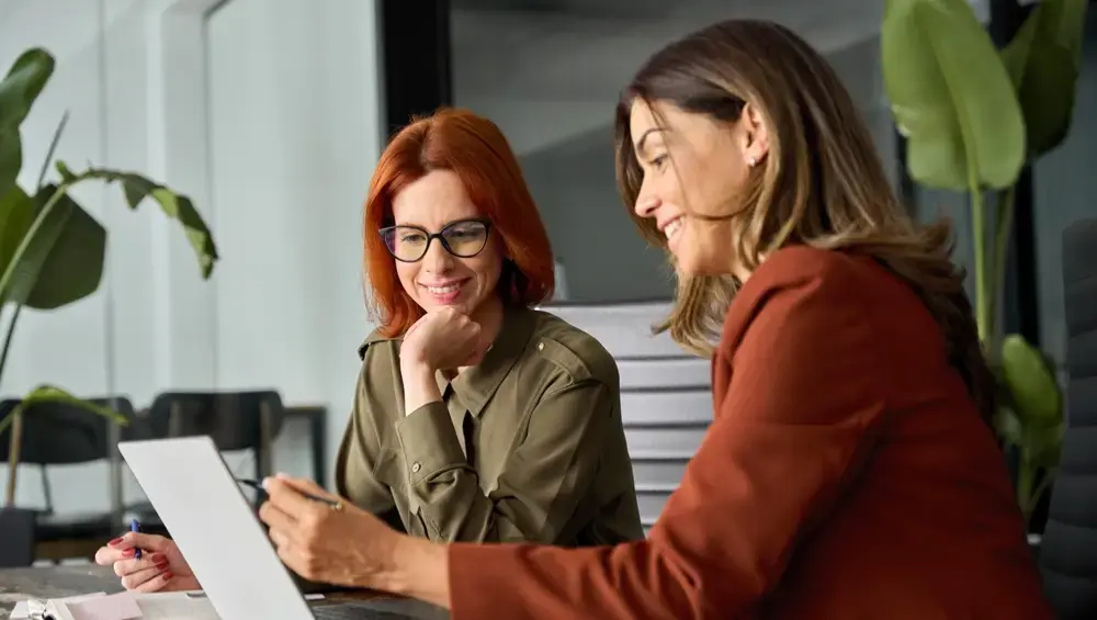 one woman teaching another